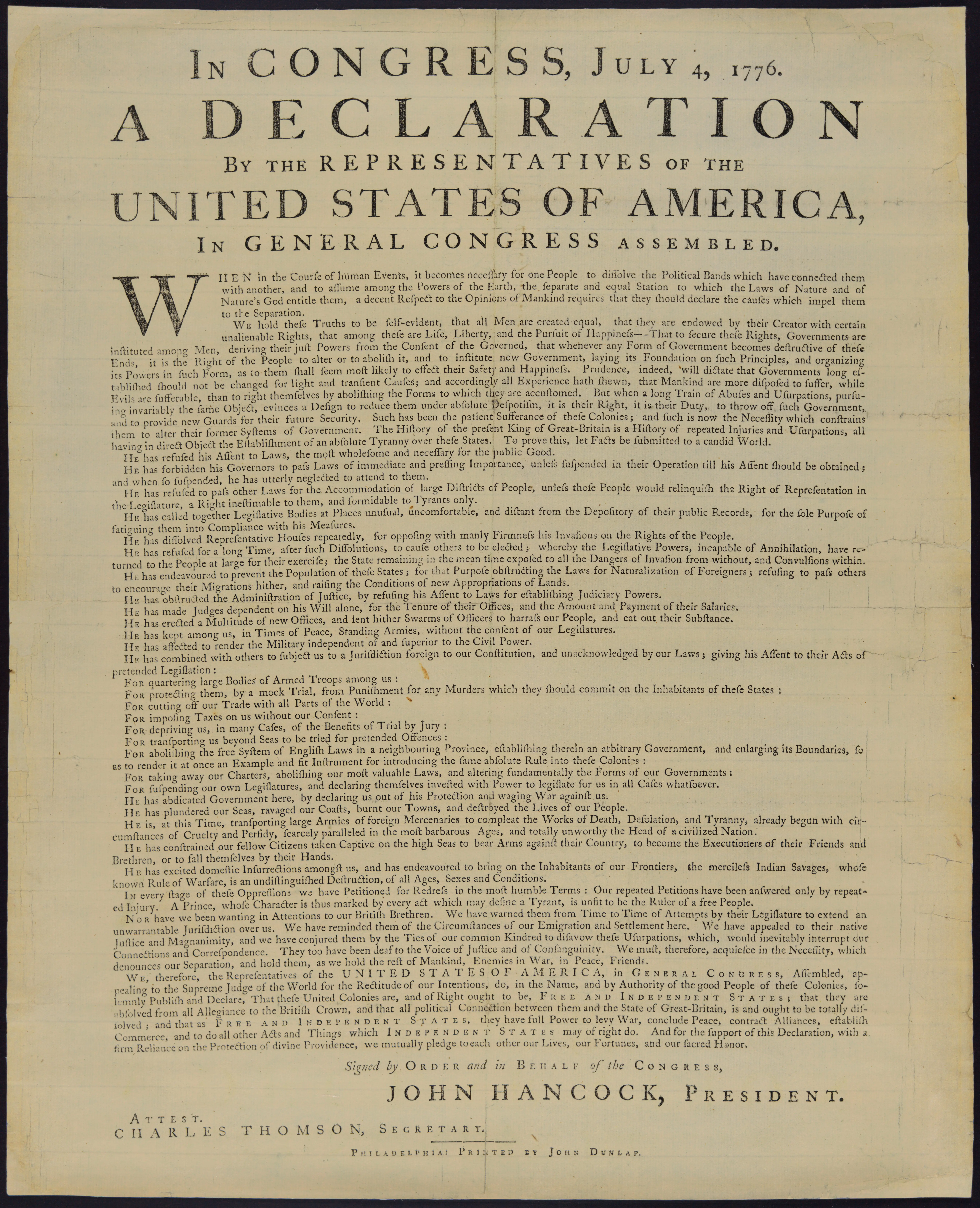 Declaration of Independence
